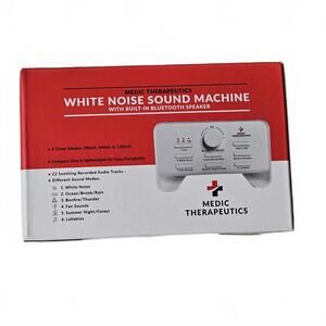 NIB Medic Theraputics White Noise Machine Bluetooth Speaker Light Nightlight